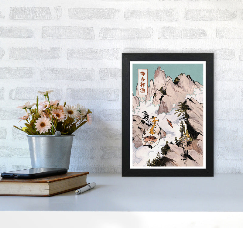 Appa Art Print by Lucy Michelle A4 White Frame