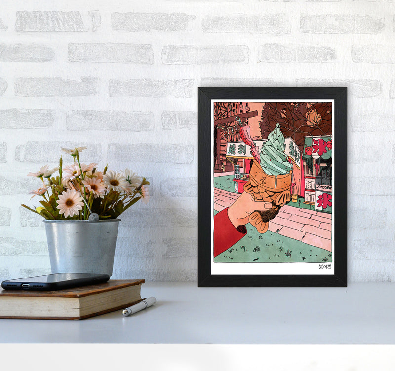 Bungeo Ppang Art Print by Lucy Michelle A4 White Frame