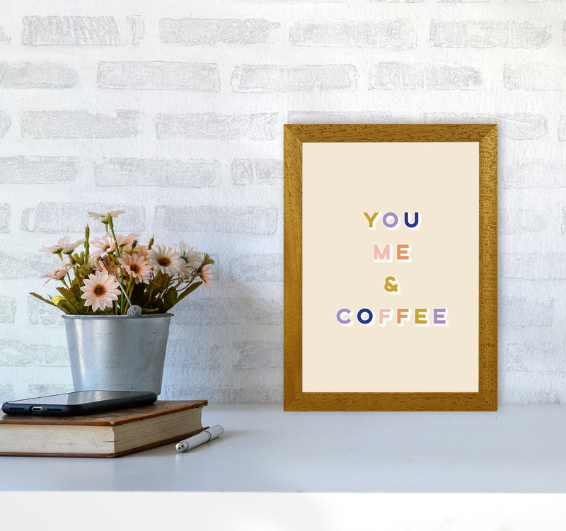 You Me and Coffee Art Print by Lucy Michelle A4 Print Only