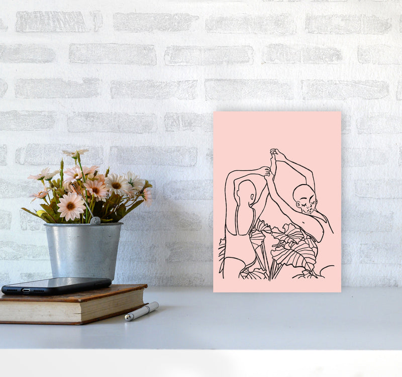 The Dancers Art Print by Lucy Michelle A4 Black Frame