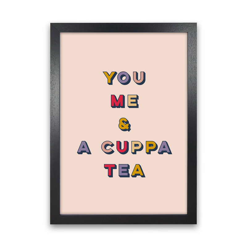 You Me And A Cuppa Tea Art Print by Lucy Michelle Black Grain