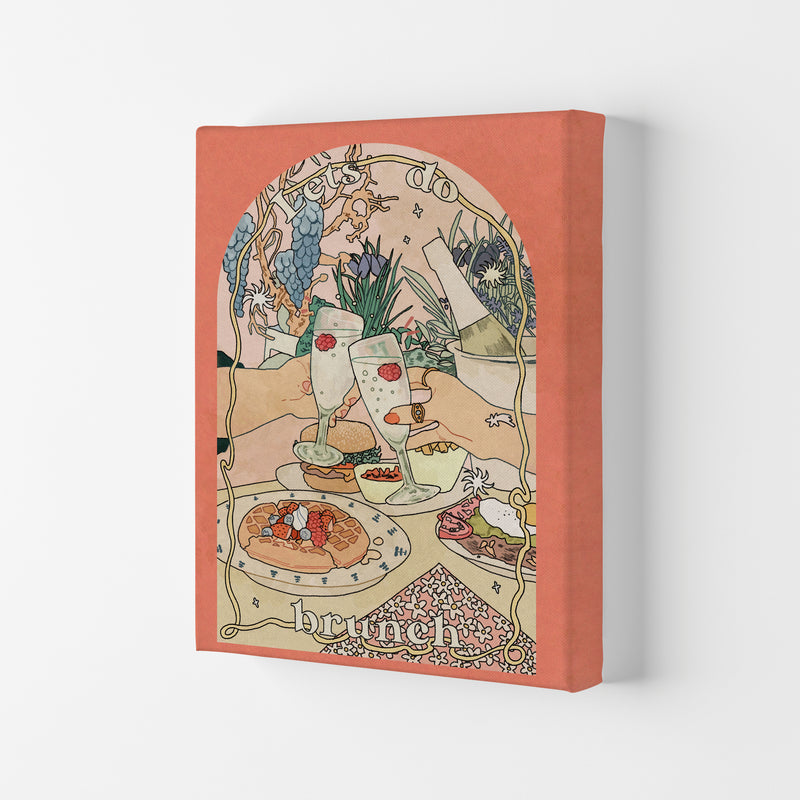 Lets Do Brunch Art Print by Lucy Michelle Canvas