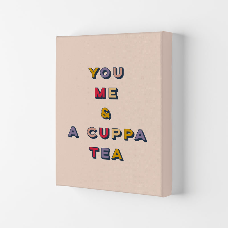 You Me And A Cuppa Tea Art Print by Lucy Michelle Canvas
