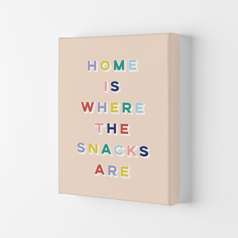 Home Is Where The Snacks Art Print by Lucy Michelle Canvas