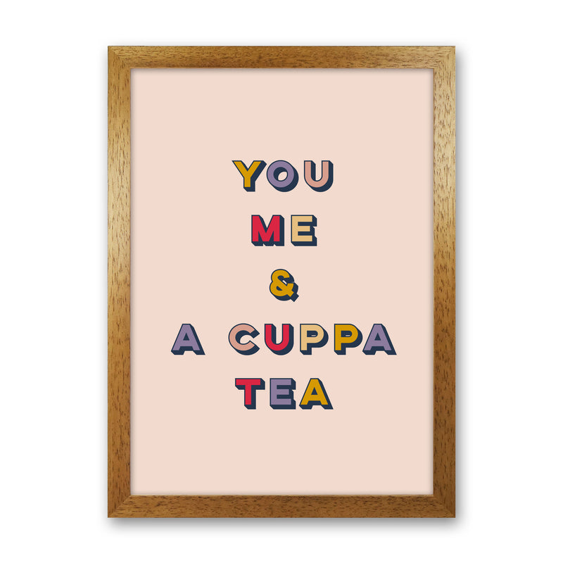 You Me And A Cuppa Tea Art Print by Lucy Michelle Oak Grain