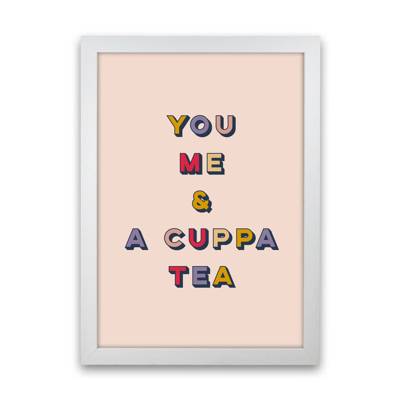 You Me And A Cuppa Tea Art Print by Lucy Michelle White Grain