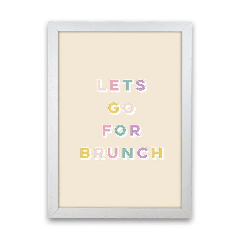 Lets Go For Brunch Art Print by Lucy Michelle White Grain