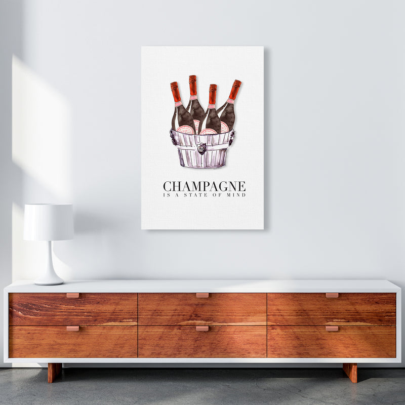 Champagne Is A State Of Mind, Kitchen Food & Drink Art Prints A1 Canvas