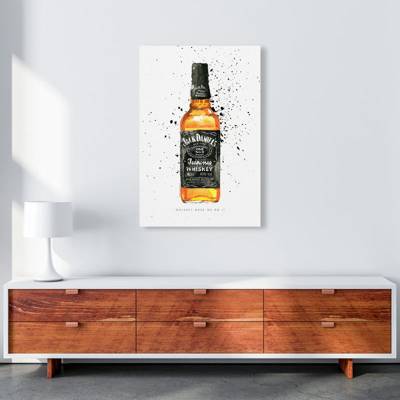The Whiskey Made Me do It, Kitchen Food & Drink Art Prints A1 Canvas