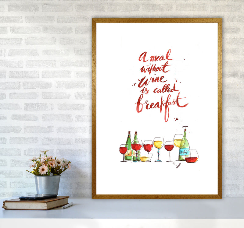 A Meal Without Wine, Kitchen Food & Drink Art Prints A1 Print Only