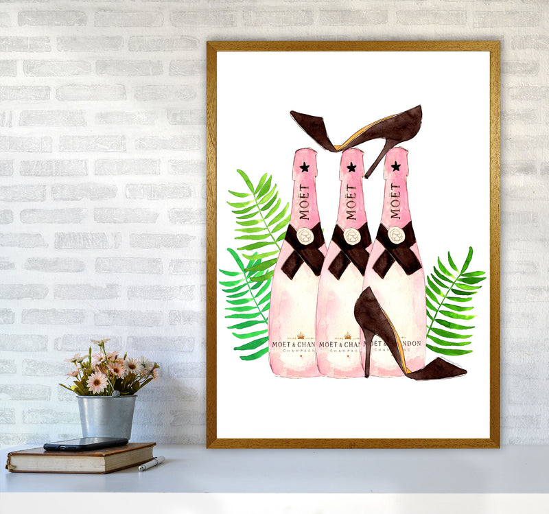 Moet And Heels, Kitchen Food & Drink Art Prints A1 Print Only