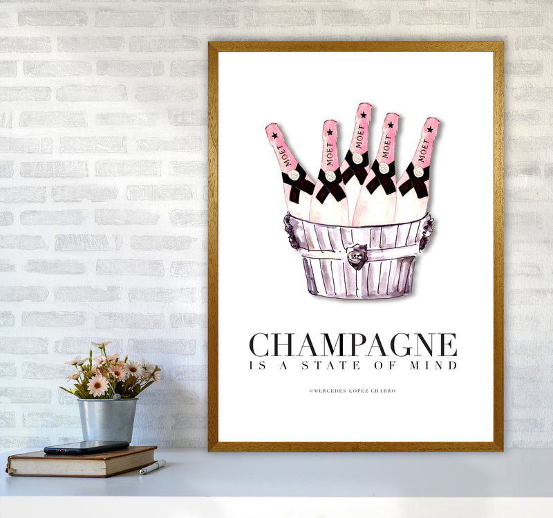 Moet Champagne Is A State Of Mind, Kitchen Food & Drink Art Prints A1 Print Only
