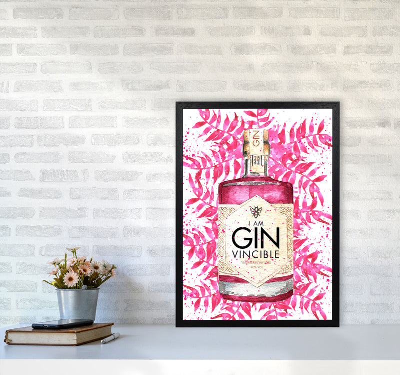 Ginvincible, Kitchen Food & Drink Art Prints A2 White Frame