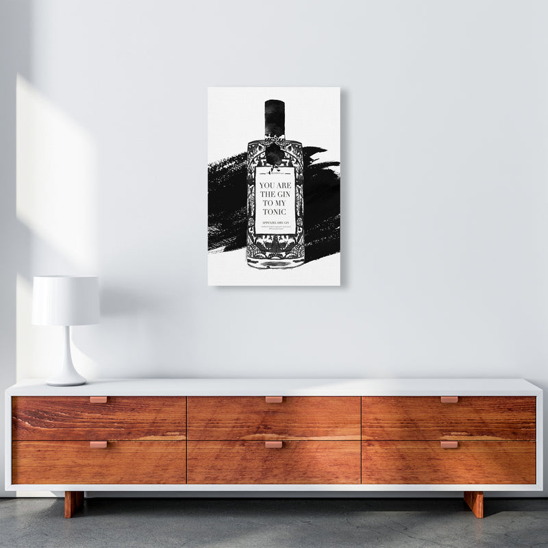Gin To My Tonic, Kitchen Food & Drink Art Prints A2 Canvas