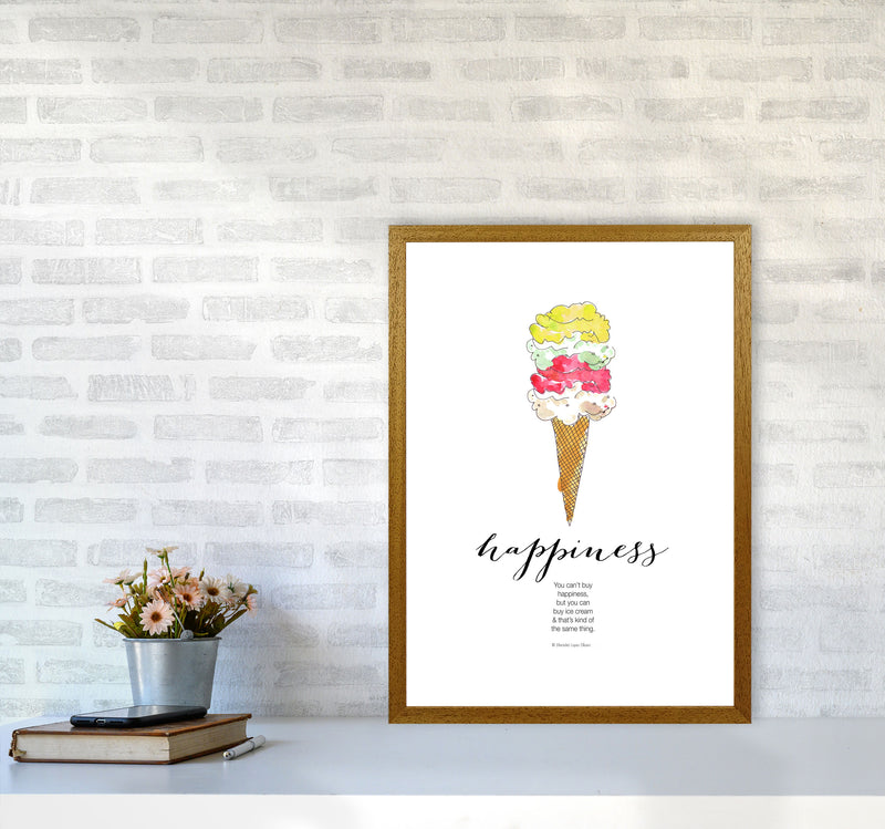 Ice Cream Happiness, Kitchen Food & Drink Art Prints A2 Print Only