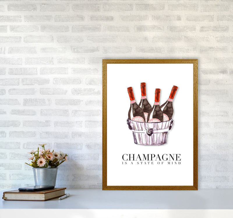 Champagne Is A State Of Mind, Kitchen Food & Drink Art Prints A2 Print Only