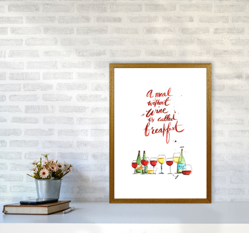 A Meal Without Wine, Kitchen Food & Drink Art Prints A2 Print Only
