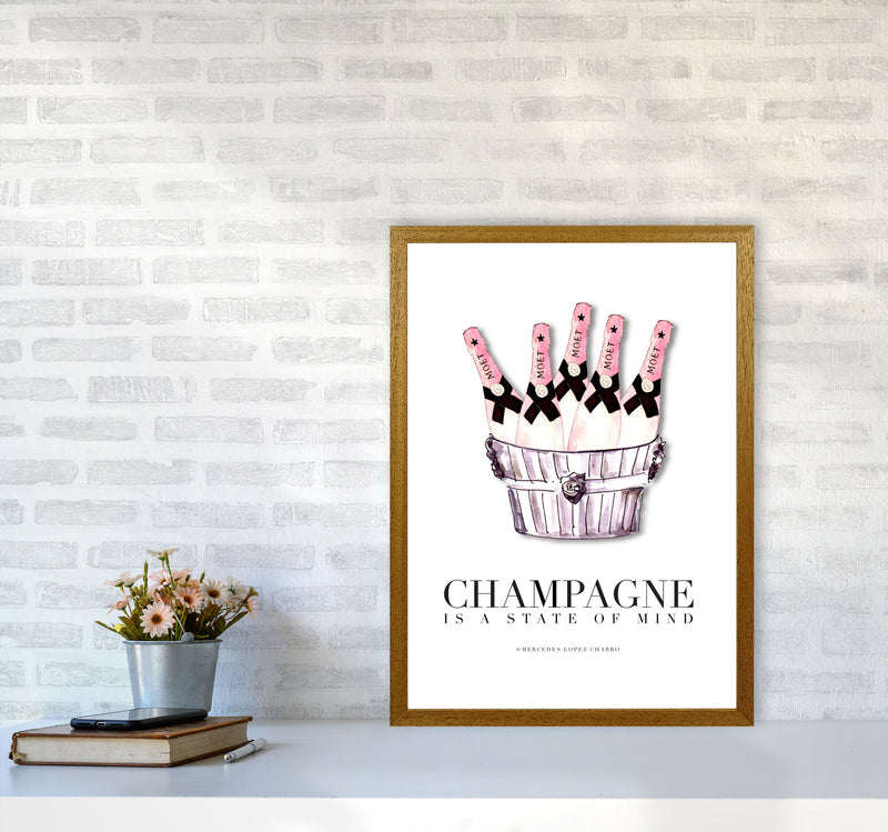 Moet Champagne Is A State Of Mind, Kitchen Food & Drink Art Prints A2 Print Only