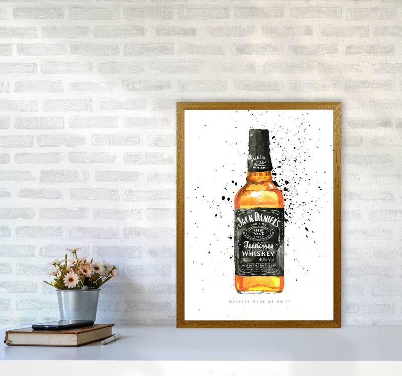 The Whiskey Made Me do It, Kitchen Food & Drink Art Prints A2 Print Only