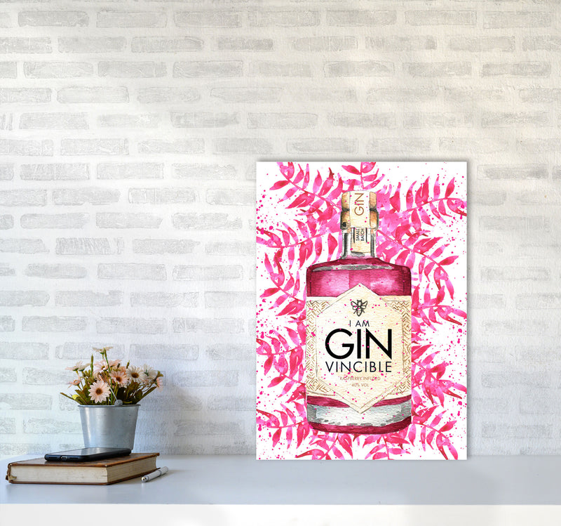 Ginvincible, Kitchen Food & Drink Art Prints A2 Black Frame