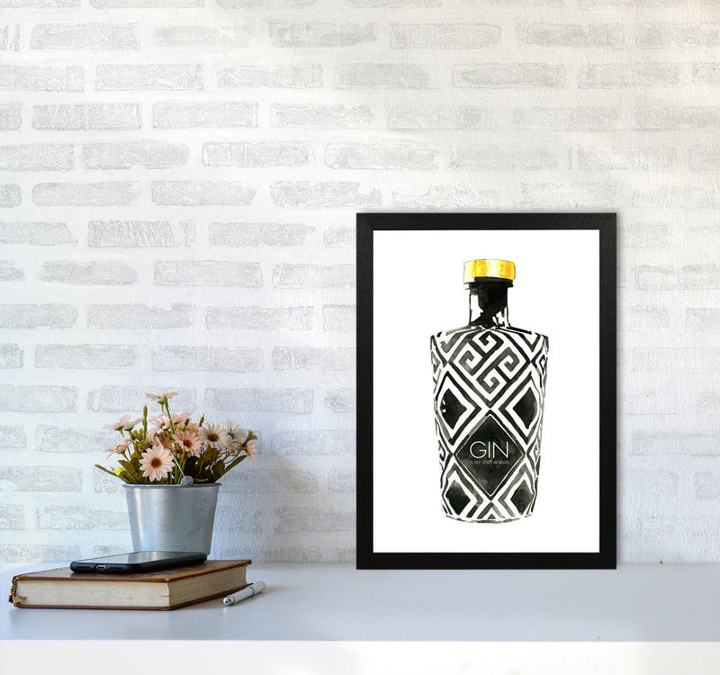 Gin Is My Spirit Animal, Kitchen Food & Drink Art Prints A3 White Frame