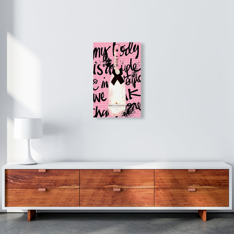 My Body Is A Temple Moet, Kitchen Food & Drink Art Prints A3 Canvas