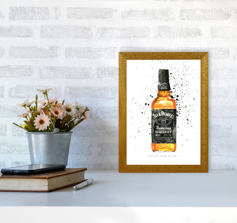 The Whiskey Made Me do It, Kitchen Food & Drink Art Prints A4 Print Only