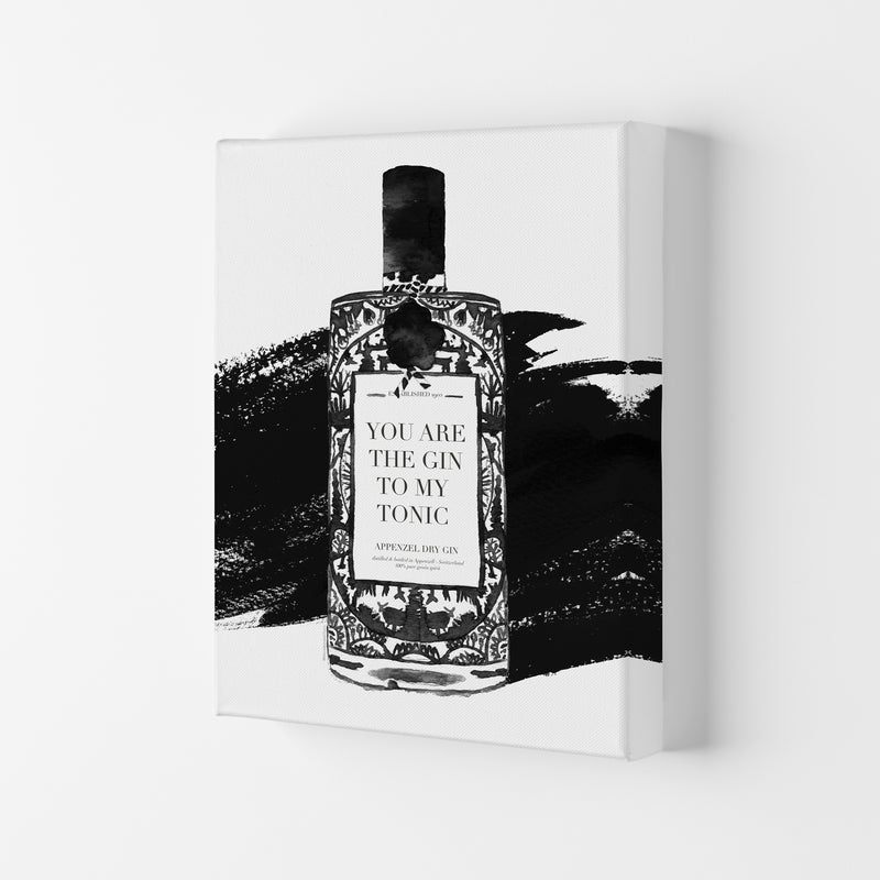 Gin To My Tonic, Kitchen Food & Drink Art Prints Canvas
