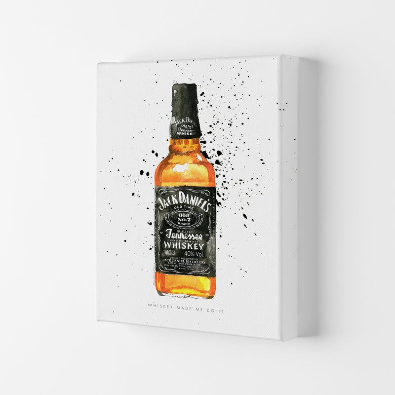 The Whiskey Made Me do It, Kitchen Food & Drink Art Prints Canvas