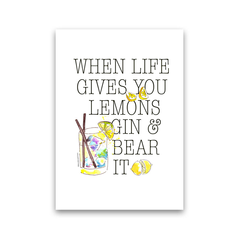 When Gives You Lemons, Kitchen Food & Drink Art Prints Print Only