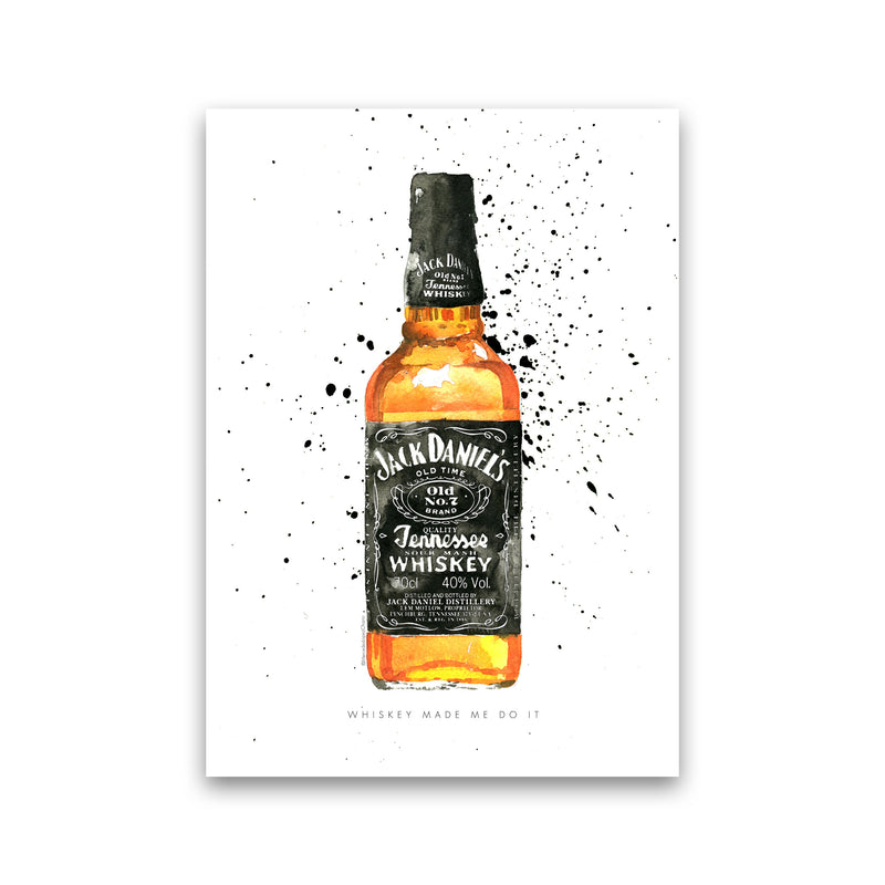 The Whiskey Made Me do It, Kitchen Food & Drink Art Prints Print Only