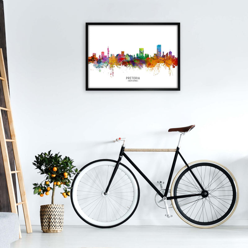 Pretoria South Africa Skyline Art Print by Michael Tompsett A1 White Frame