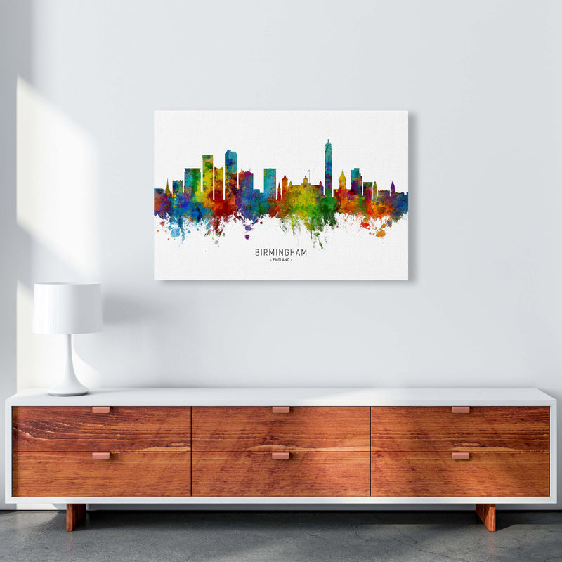 Birmingham England Skyline Art Print by Michael Tompsett A1 Canvas