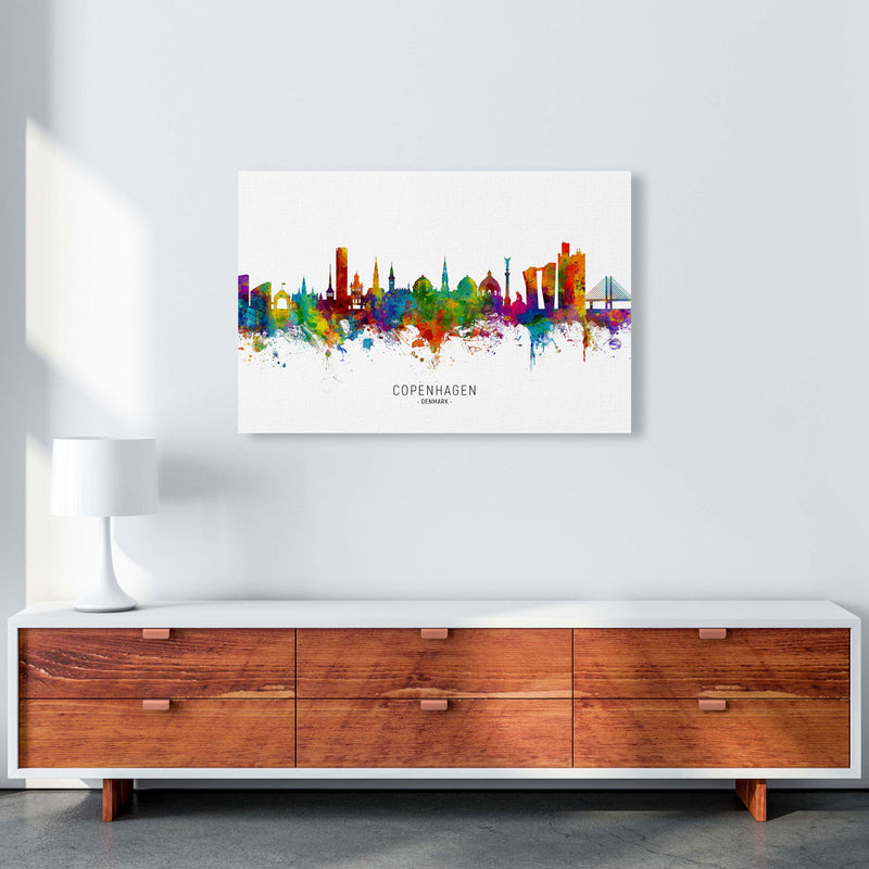 Copenhagen Denmark Skyline Art Print by Michael Tompsett A1 Canvas