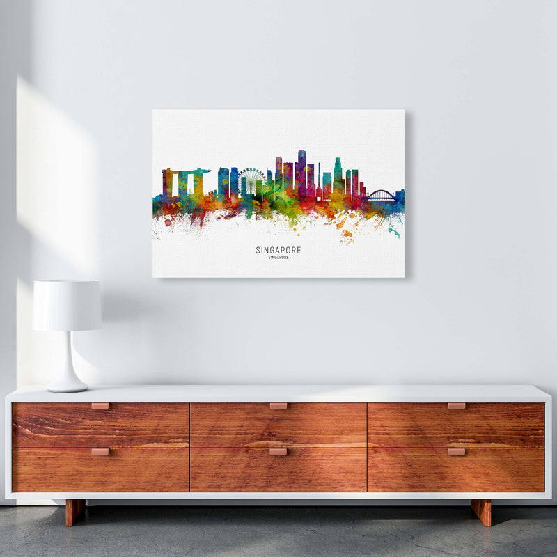 Singapore Singapore Skyline Art Print by Michael Tompsett A1 Canvas