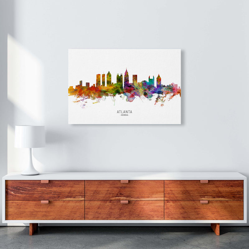 Atlanta Georgia Skyline Art Print by Michael Tompsett A1 Canvas