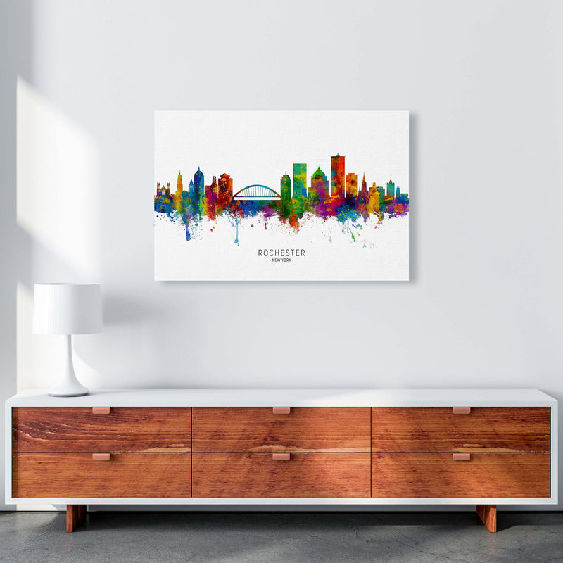 Rochester New York Skyline Art Print by Michael Tompsett A1 Canvas