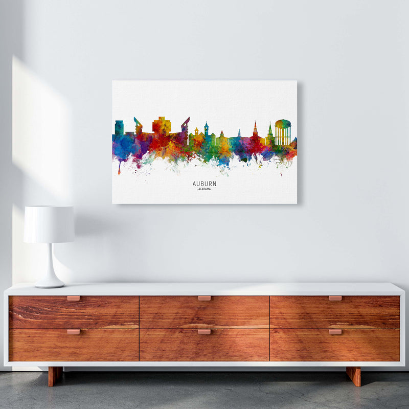 Auburn Alabama Skyline Art Print by Michael Tompsett A1 Canvas