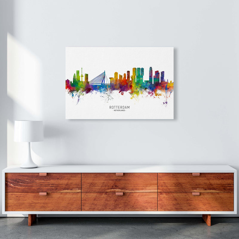 Rotterdam Netherlands Skyline Art Print by Michael Tompsett A1 Canvas