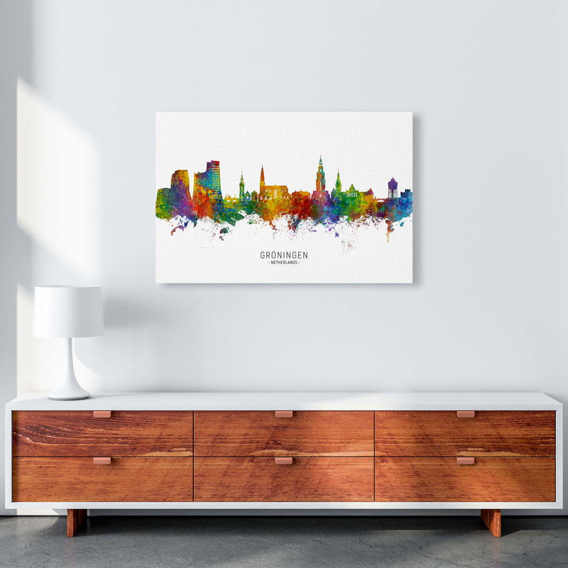 Groningen Netherlands Skyline Art Print by Michael Tompsett A1 Canvas