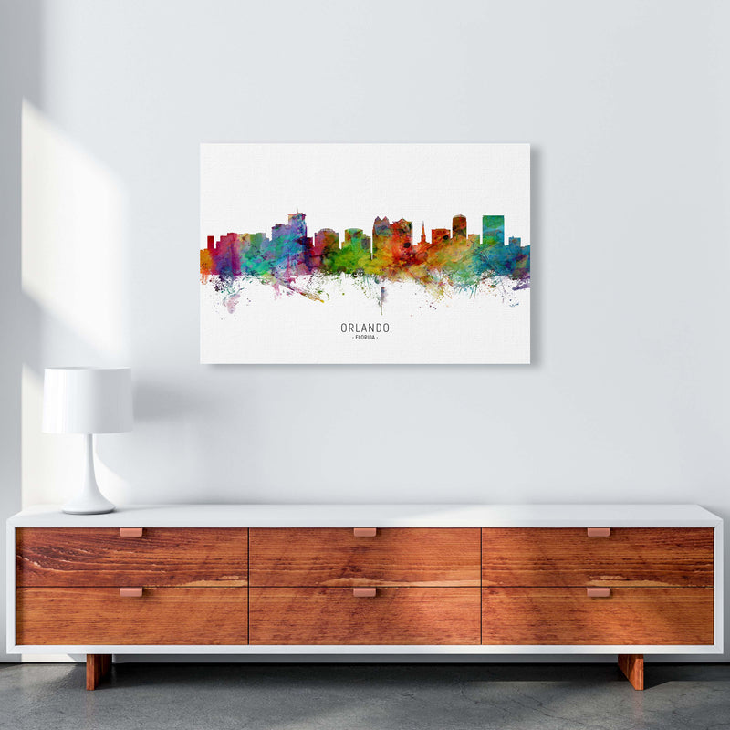 Orlando Florida Skyline Art Print by Michael Tompsett A1 Canvas