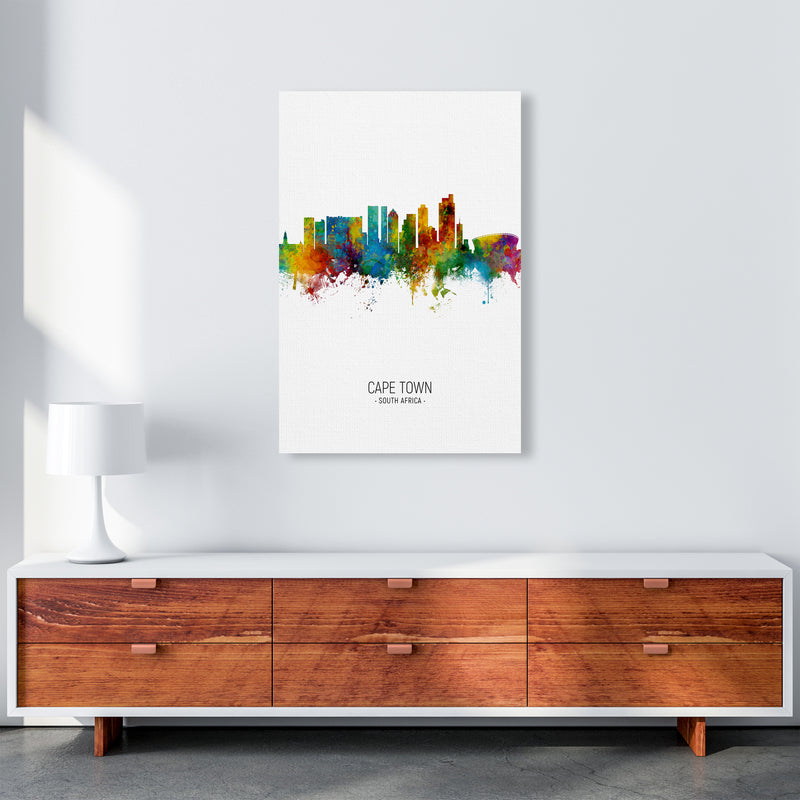 Cape Town South Africa Skyline Portrait Art Print by Michael Tompsett A1 Canvas