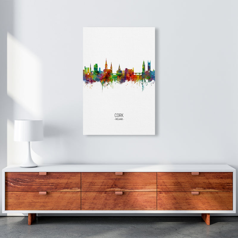 Cork Ireland Skyline Portrait Art Print by Michael Tompsett A1 Canvas