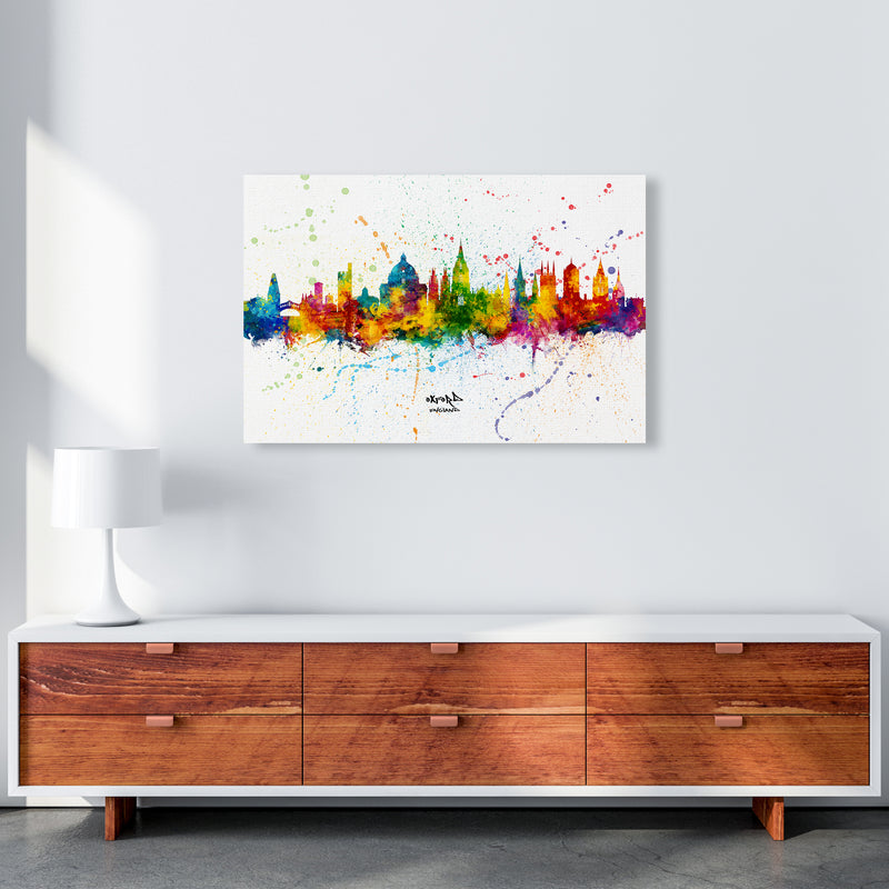 Oxford England Skyline Splash Art Print by Michael Tompsett A1 Canvas