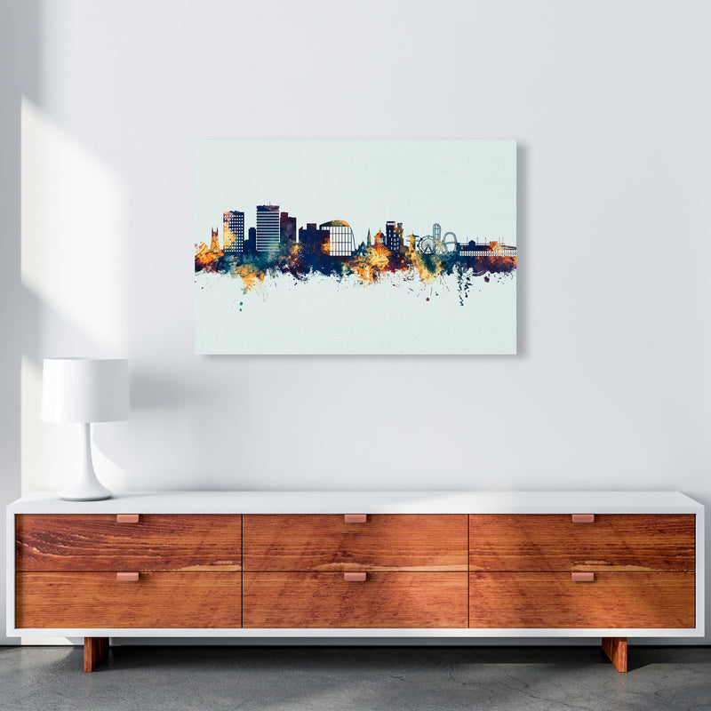 Southend-On-Sea England Skyline Blue Orange Art Print by Michael Tompsett A1 Canvas