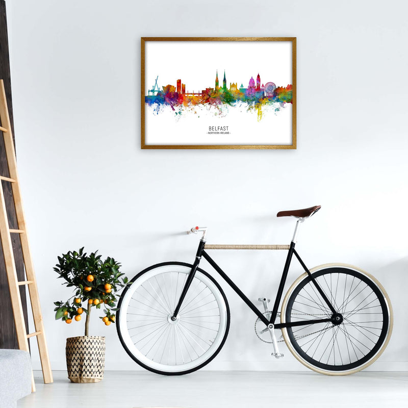 Belfast Northern Ireland Skyline Print by Michael Tompsett A1 Print Only