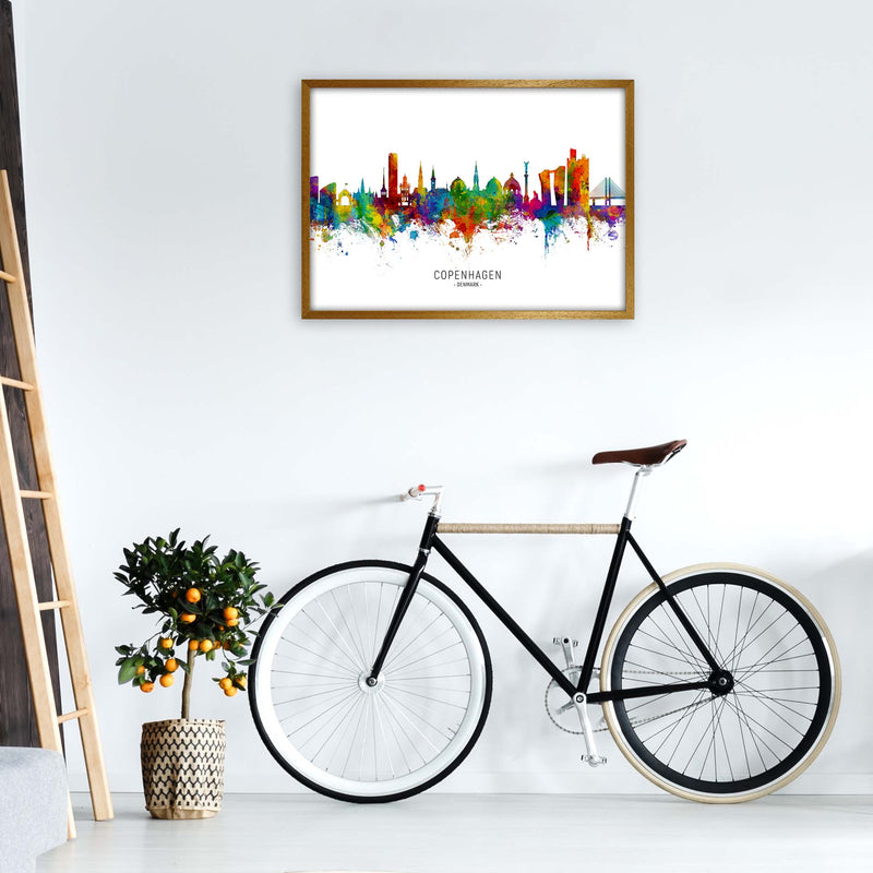 Copenhagen Denmark Skyline Art Print by Michael Tompsett A1 Print Only