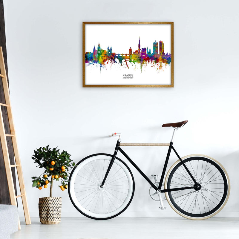 Prague Czech Republic Skyline Art Print by Michael Tompsett A1 Print Only