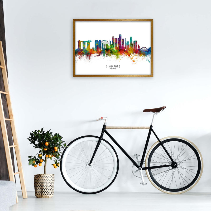 Singapore Singapore Skyline Art Print by Michael Tompsett A1 Print Only