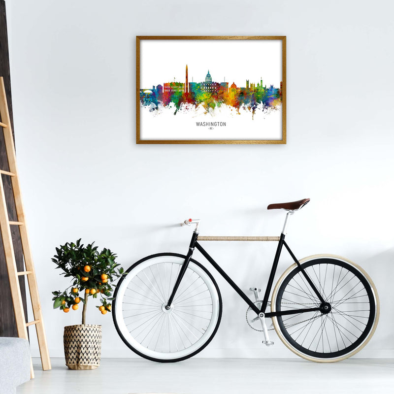 Washington Dc Skyline Art Print by Michael Tompsett A1 Print Only